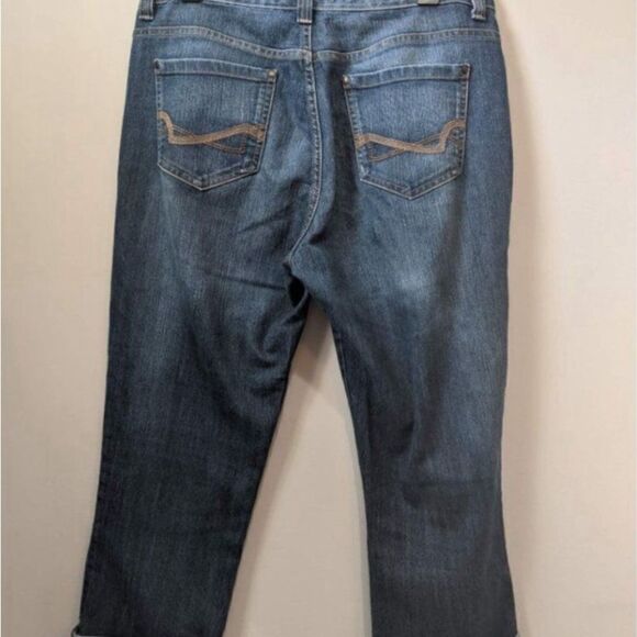 NINE WEST Vintage Boho Cropped Jeans Sz 10 / 30 - Picture 3 of 5